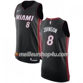 Maillot Basket Homme Miami Heat Tyler Johnson 8 Nike 2017-18 Noir Swingman